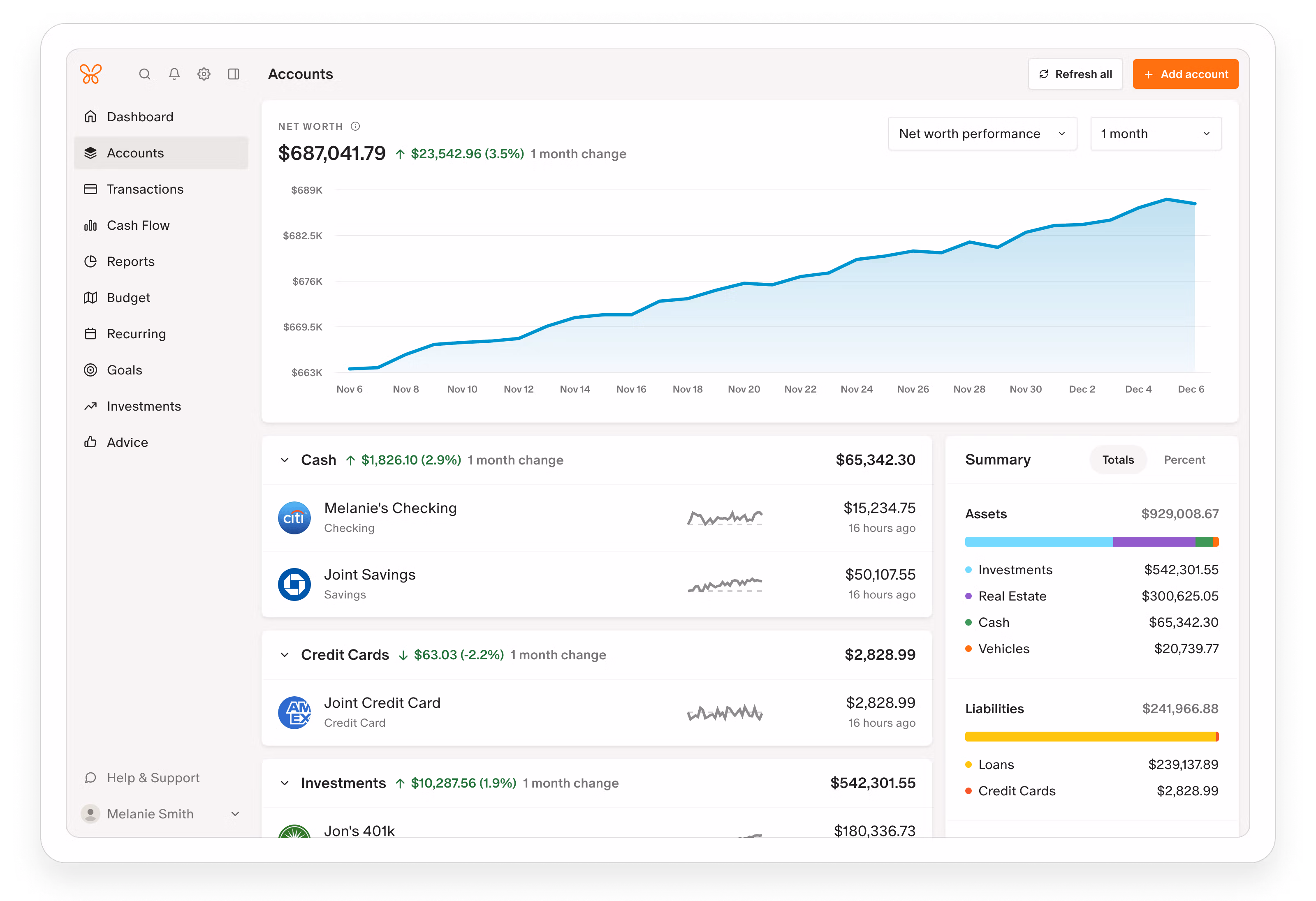 Monarch Money Dashboard
