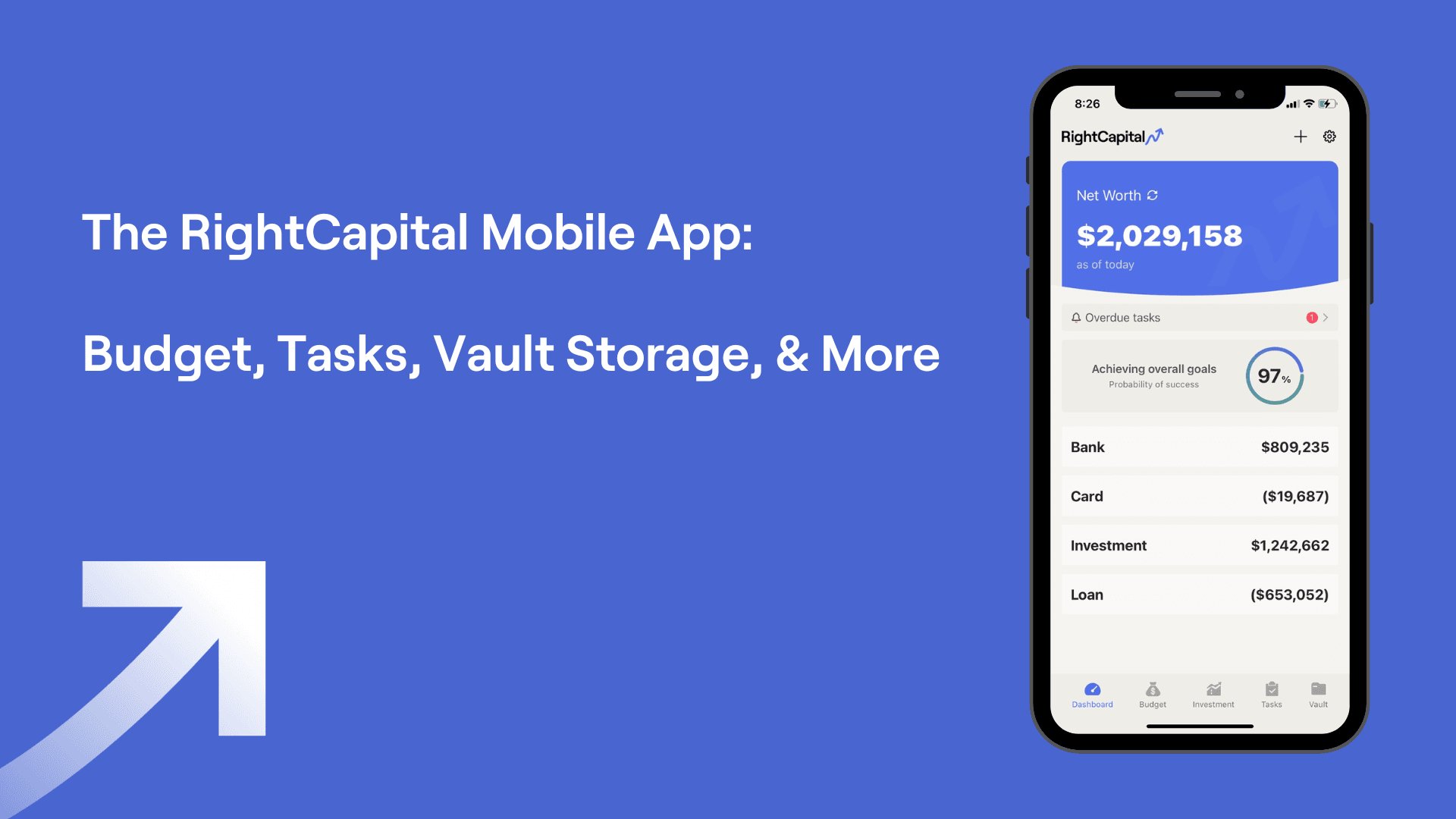RightCapital Mobile App - Budget, Tasks, Vault Storage
